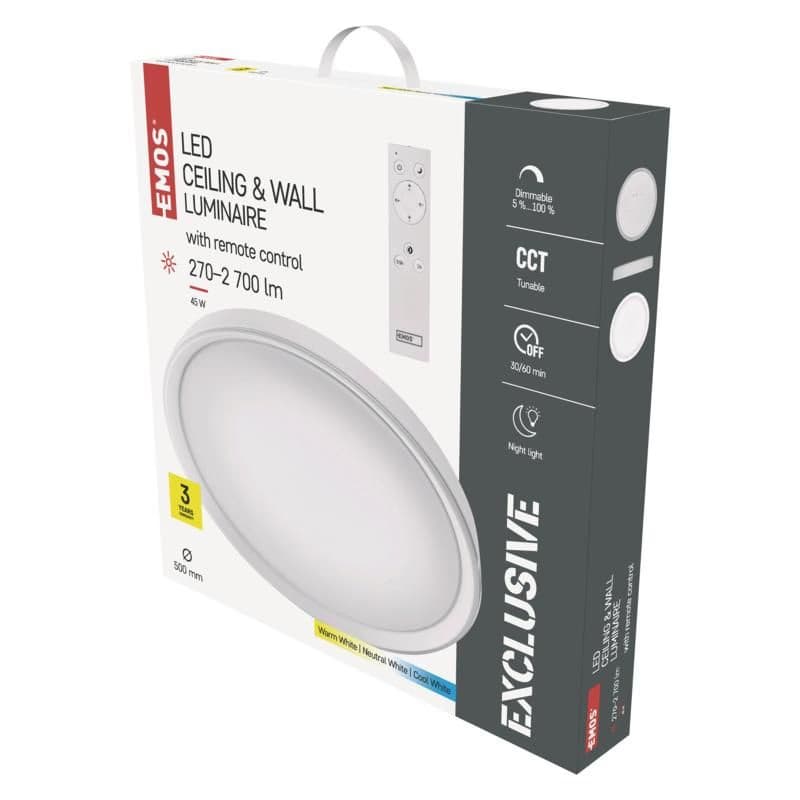 LED prisadené svietidlo, 45W, stmievateľné, zmena CCT 3