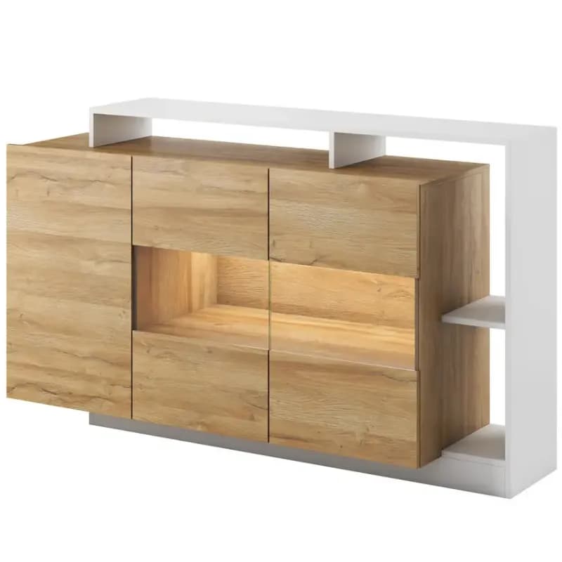 Komoda Alva grande dub/biely mat