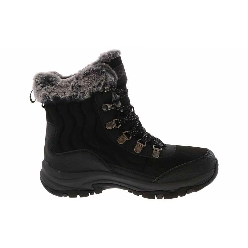 Dámske vysoké zimné topánky SKECHERS Trego Stormie WP W black black 2