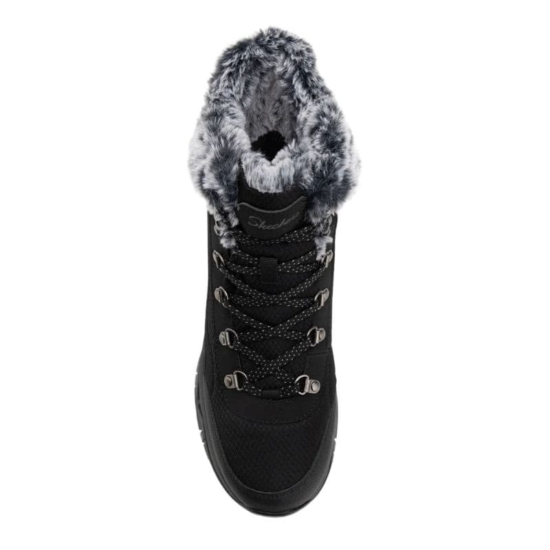 Dámske vysoké zimné topánky SKECHERS Trego Stormie WP W black black 4
