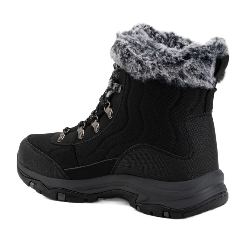 Dámske vysoké zimné topánky SKECHERS Trego Stormie WP W black black 5