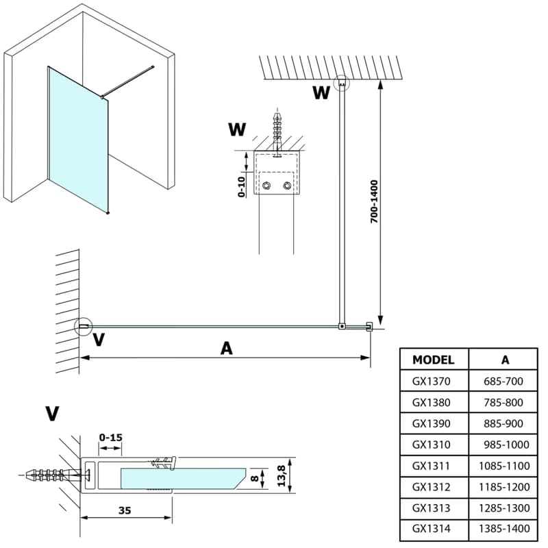 GELCO - VARIO dymové sklo 1400x2000 GX1314 3
