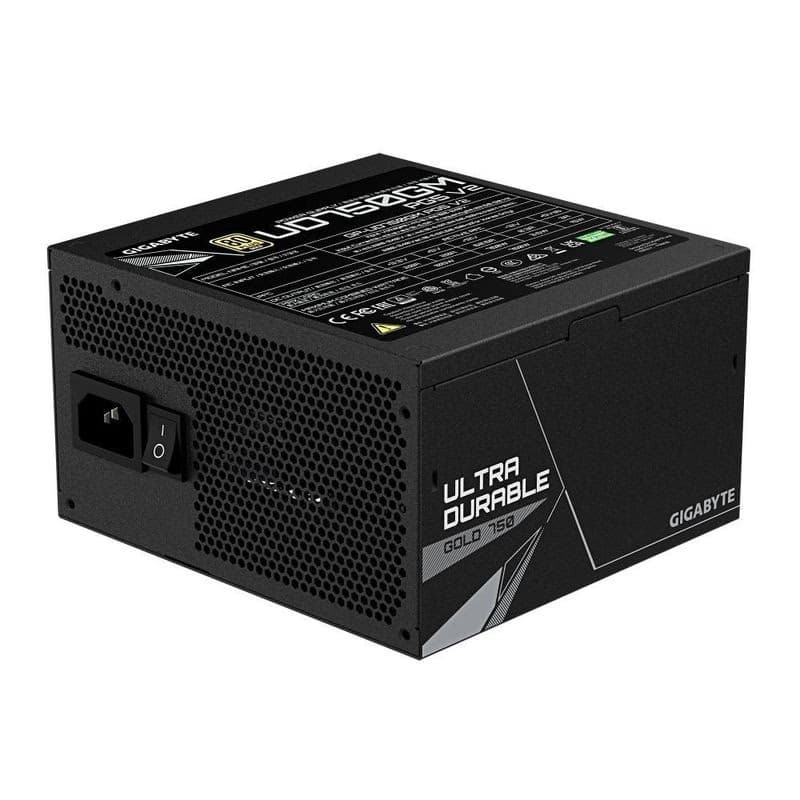 GIGABYTE zdroj UD750GM PG5 V2, 750W, 120mm, Plne modulárny, 80 Plus Gold, ATX 3.1 3