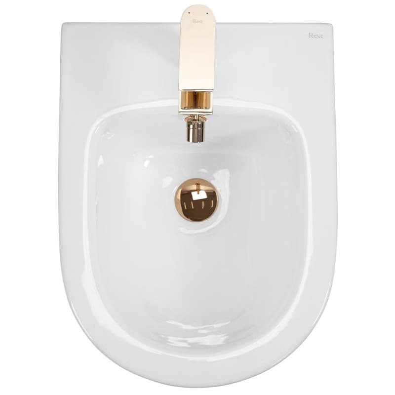 REA - Závesný bidet Carlo Mini White Gold Edge REA-C6990 3