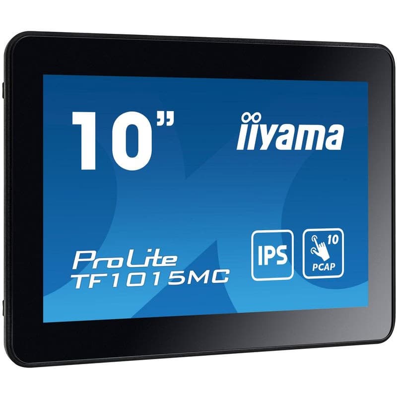 10" iiyama TF1015MC-B3: WXGA, 10P, VGA, HDMI, DP 2