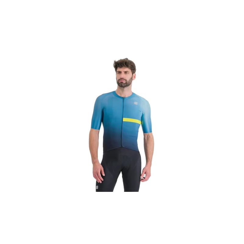 Pánsky cyklistický dres s krátkym rukávom SPORTFUL Bomber jersey, berry blue cedar 1