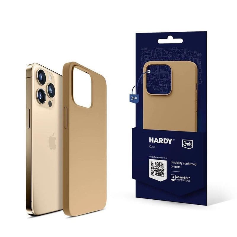 3mk ochranný kryt HARDY Silicone MagCase pre Apple iPhone 14 Pre Max, Gold