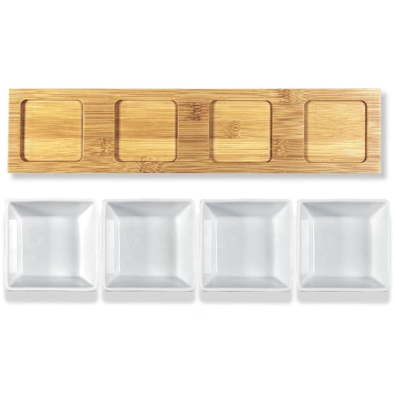 LT9020 SERV.MISKY 4KS 38X9 BAMBOO LAMART 4