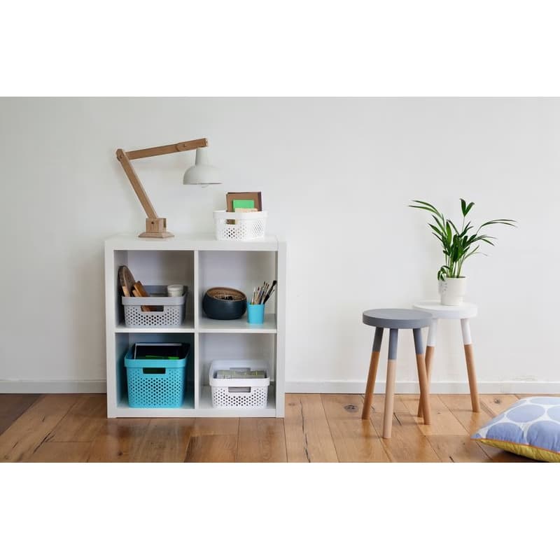 CURVER Úložný box INFINITY DOTS 4,5l s vekom | biela 2