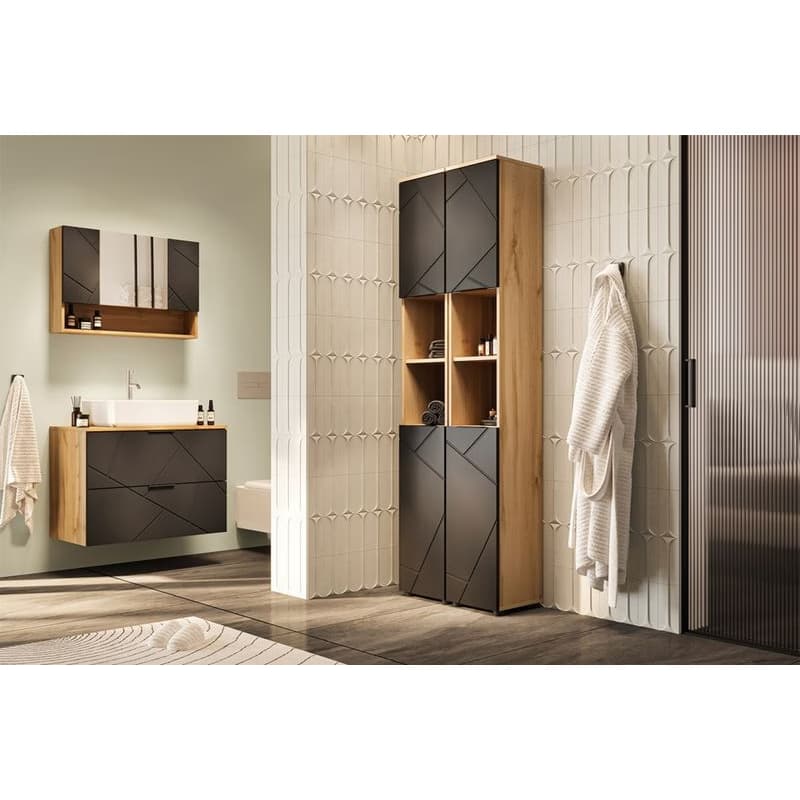 Szynaka Skrinka pod umývadlo MAZI BLACK 38 | 80 cm 4
