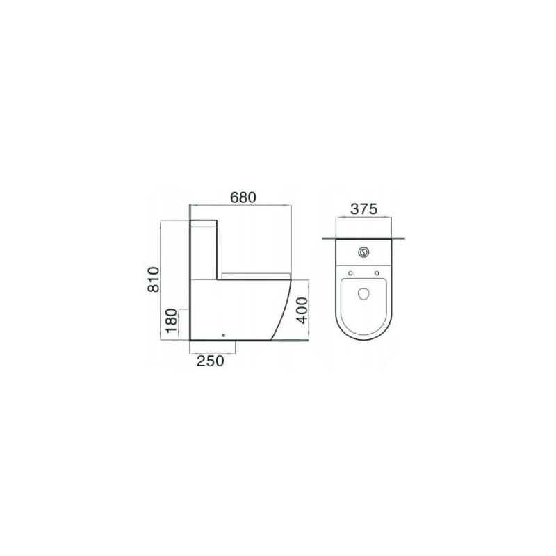 MEXEN - Lena WC kombi misa vrátane sedátka soft-close 31051000 2