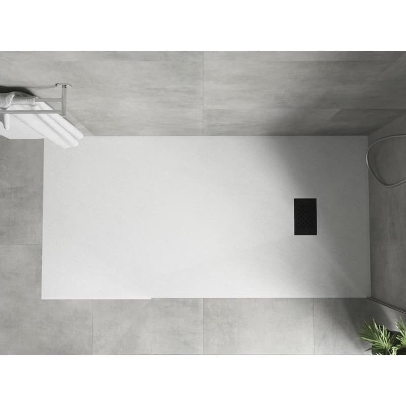 MEXEN/S - Hugo sprchová vanička SMC 180x80, biela, krytka čierna 42108018-B 4