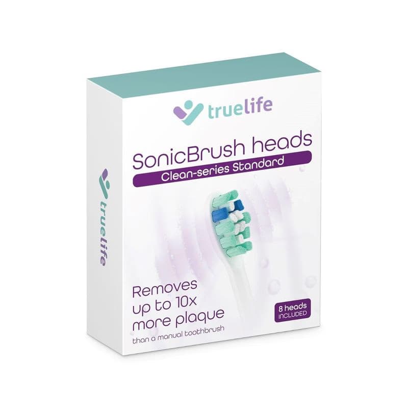 TrueLife SonicBrush Clean-series heads Standard white 8 pack 4