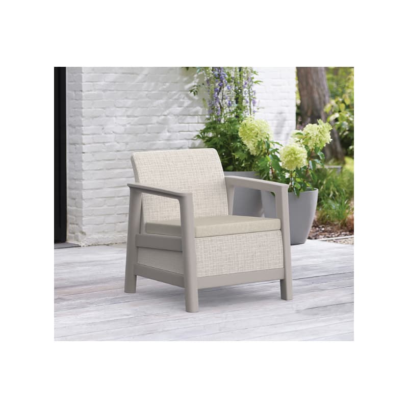 KETER Záhradné kreslá SCANDI LINDI | Pebble Grey / Soft beige 2