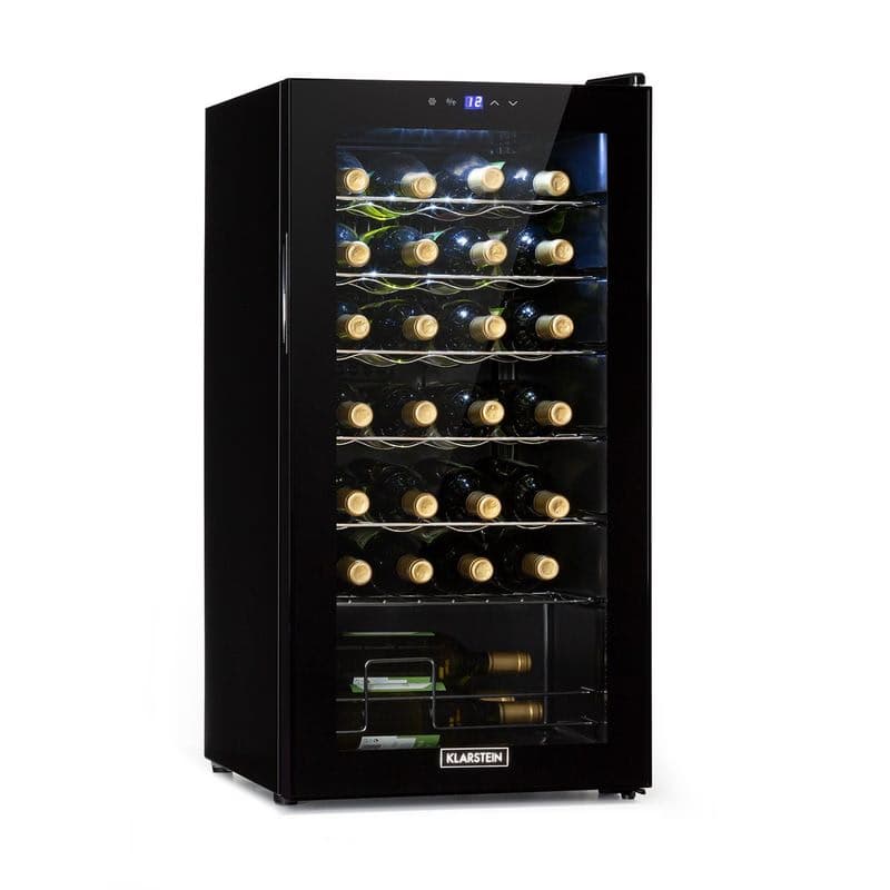 Klarstein Shiraz 28 Uno, vinotéka, 74 l, 28 fliaš, 5-18°C, dotykový ovládací panel