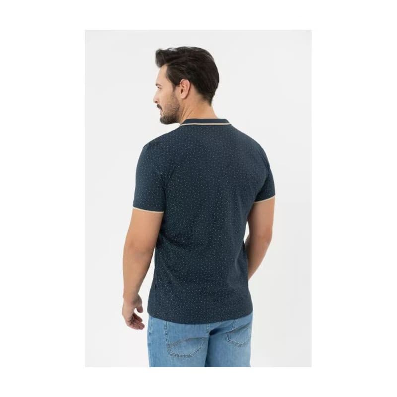 Pánske polo tričko s krátkym rukávom VOLCANO O-GLACIER-NAVY 3