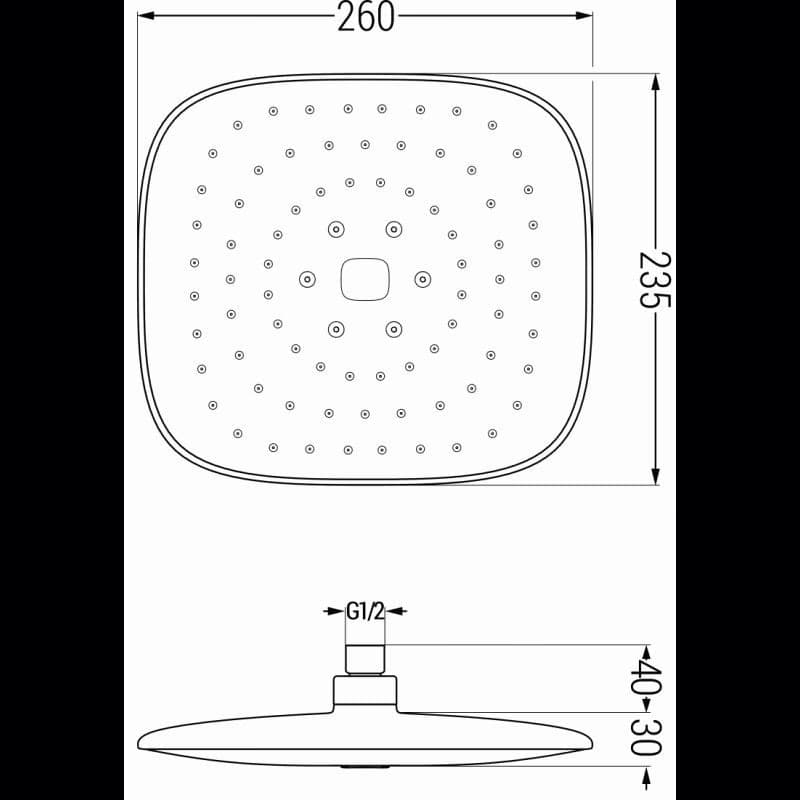 MEXEN/S - Uno DR33 sprchová zostava podomietková, chróm 71435DR33-00 6