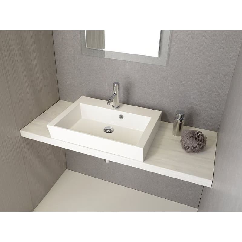 SAPHO - AVICE doska pod umývadlo 130x50cm, hrúbka 5cm, dub starobiely AV135