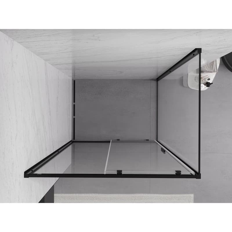 MEXEN/S - Exo sprchovací kút, posuvné dvere 100 x 80, transparent, čierna 8151-100-080-70-00 5