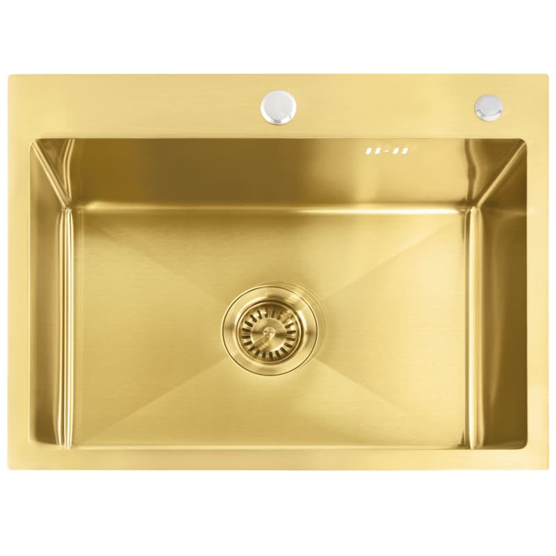 REA REA - Oceľový drez Liam BRUSH GOLD ZLE-06007 1