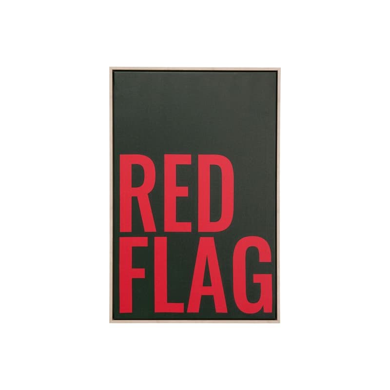 Red Flag obraz čierny 40x60 cm