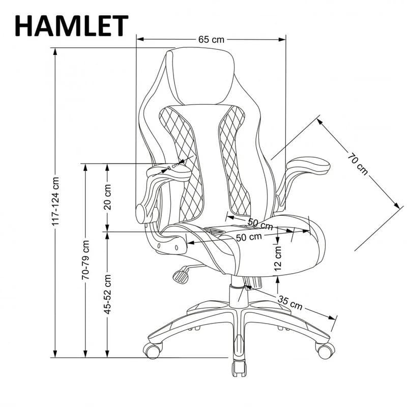 Kancelárske kreslo HAMLET Halmar 3