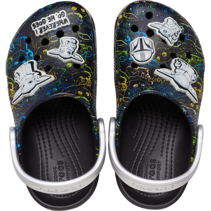 Chlapčenské kroksy (rekreačná obuv) CROCS Classic Grogu Clog K black 3