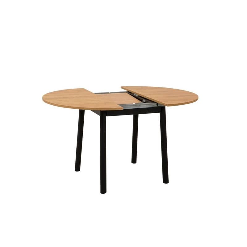 Extendable Dining Table Oliver - Oak, Black 1