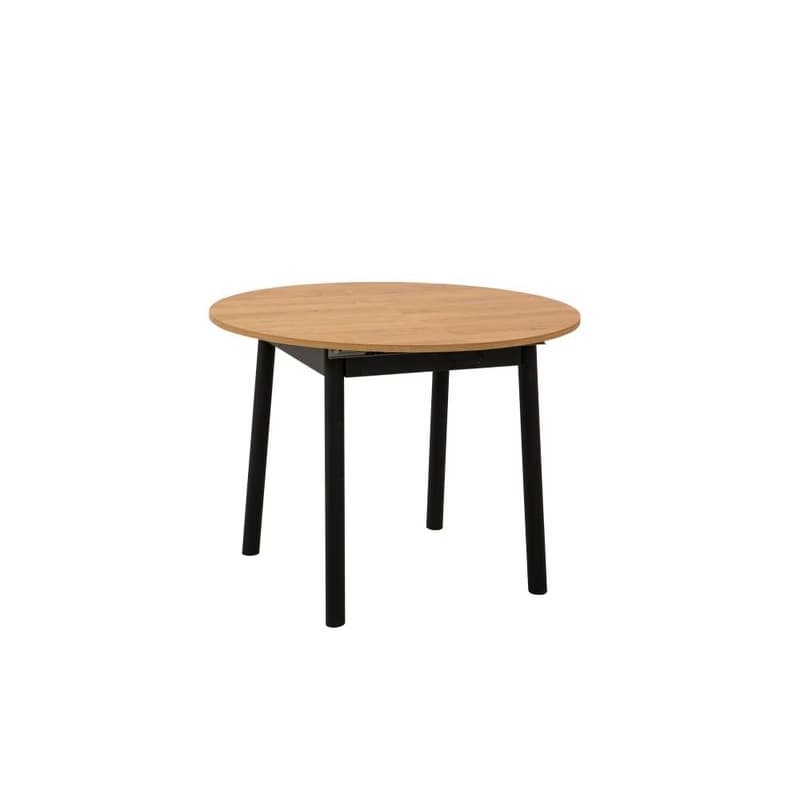 Extendable Dining Table Oliver - Oak, Black 2