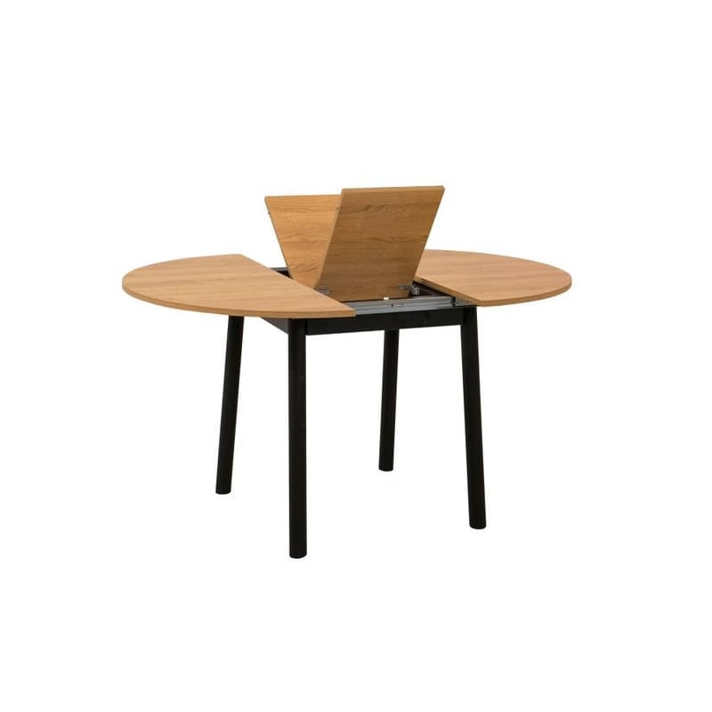 Extendable Dining Table Oliver - Oak, Black 6