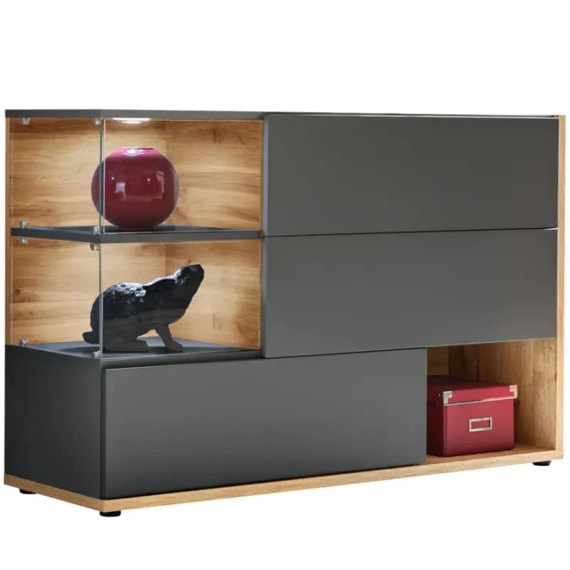 Komoda Silk antracit/wotan 1