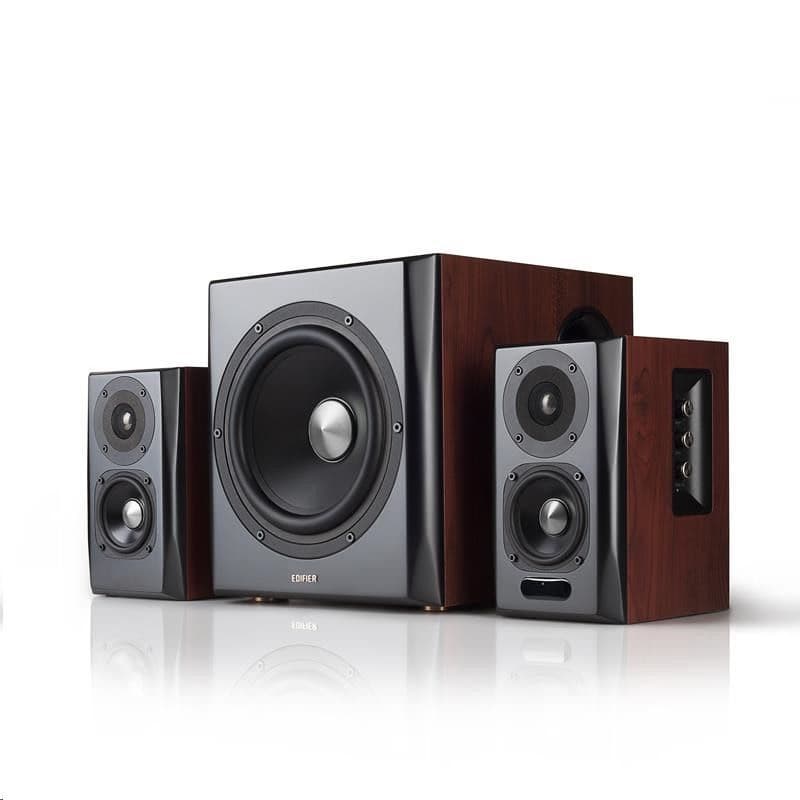 EDIFIER reproduktory S350DB, 150W, hnedá 1