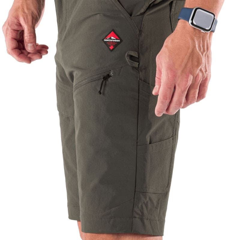 Pánske turistické kraťasy NORTHFINDER AMADEUS-300darkgreen 6