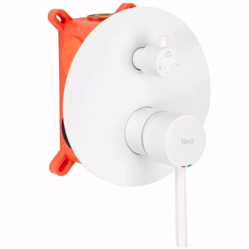 REA REA - Sprchový set s batériou 150mm Lungo biela + BOX REA-P6611 4
