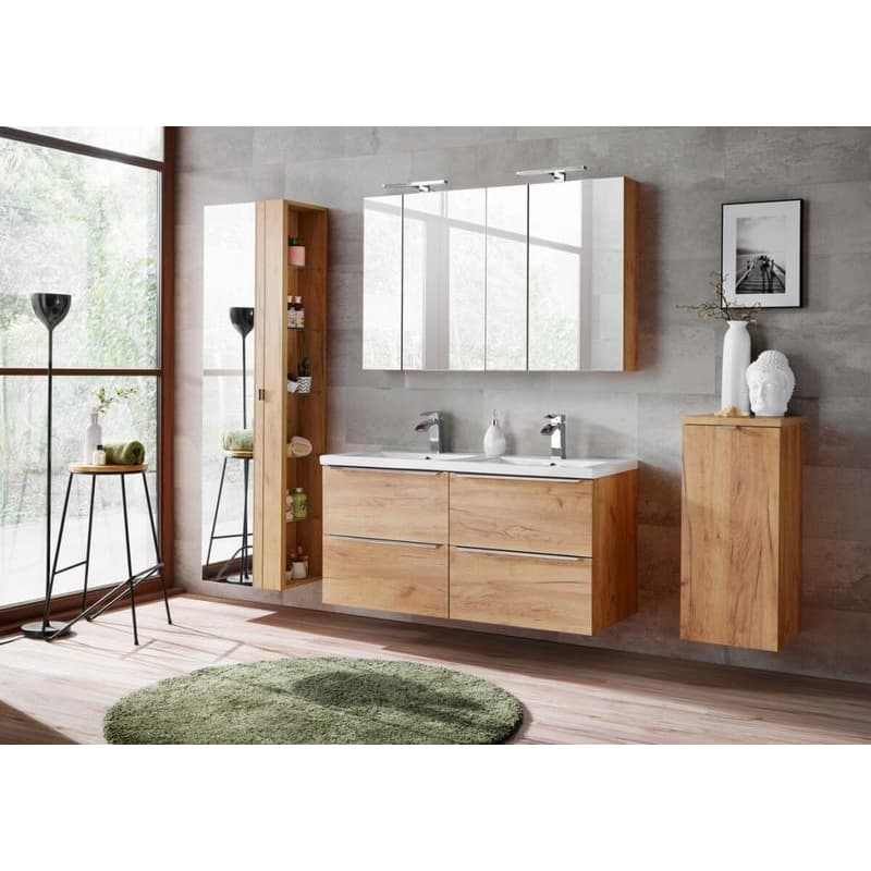COMAD - Zrkadlová skrinka 60cm 2 dvierka DUB CAPRI 5907611647844 2