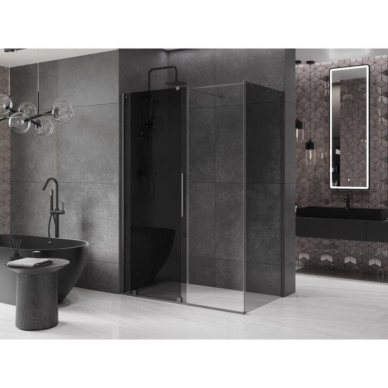 MEXEN/S - Velár sprchovací kút, posuvné dvere 140 x 75, grafit, grafit metal 871-140-075-41-95 3