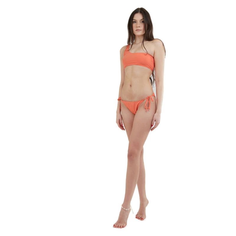 Dámske plavky vrchný diel FUNDANGO Madison One Shoulder Top-354-sugar coral 3