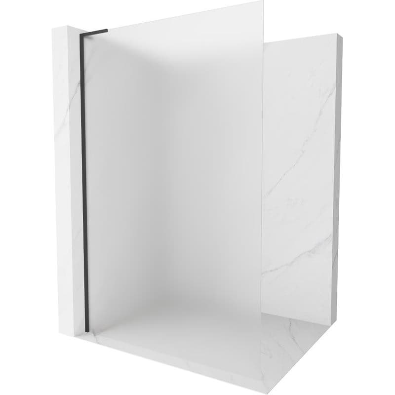 MEXEN/S - Kioto L Sprchová zástena WALK-IN 80 x 200, dekor, čierna 800-080-103-70-30 1