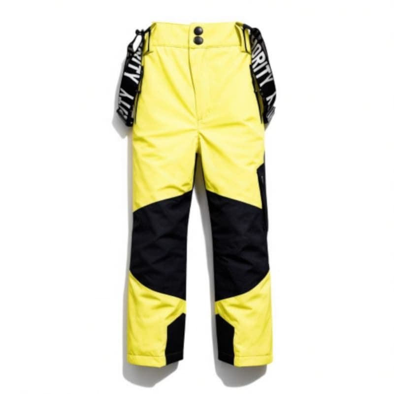 Juniorské lyžiarske nohavice AUTHORITY SP-SNOWTIME neon yellow 2