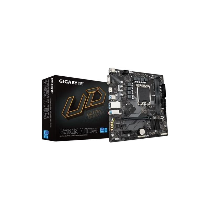 GIGABYTE MB Sc LGA1700 B760 H DDR4, Intel B760, 2xDDR4, 1xHDMI, 1xVGA, mATX 1