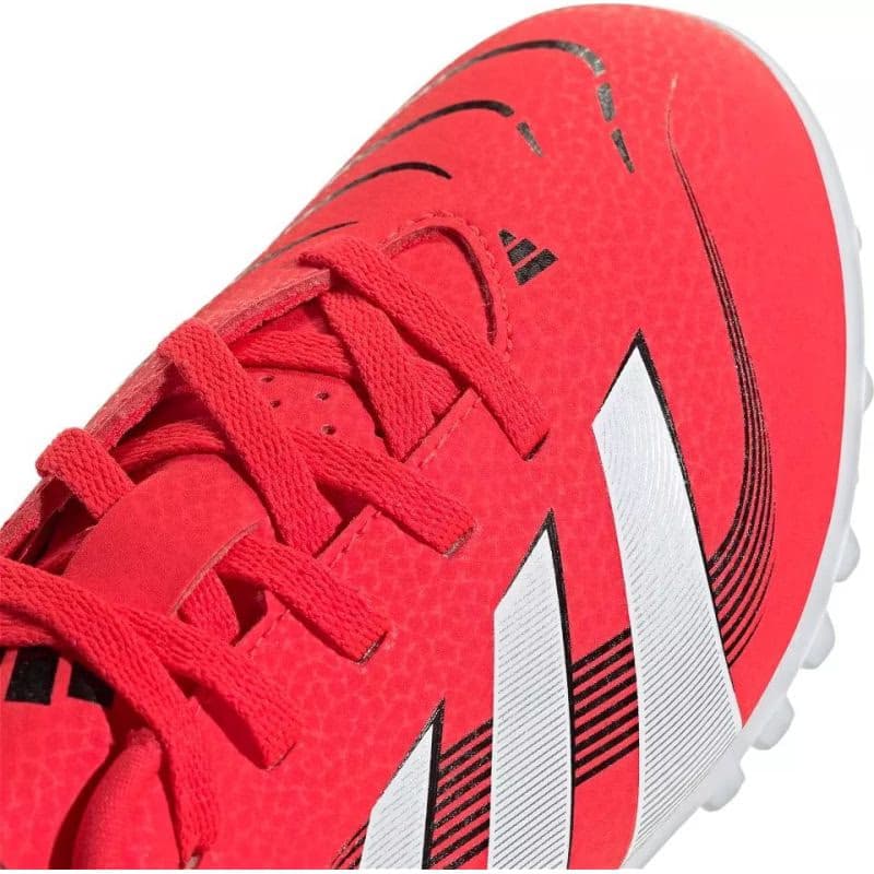 Chlapčenské futbalové kopačky turfy ADIDAS Predator League Jr lucid red cloud white core black 4