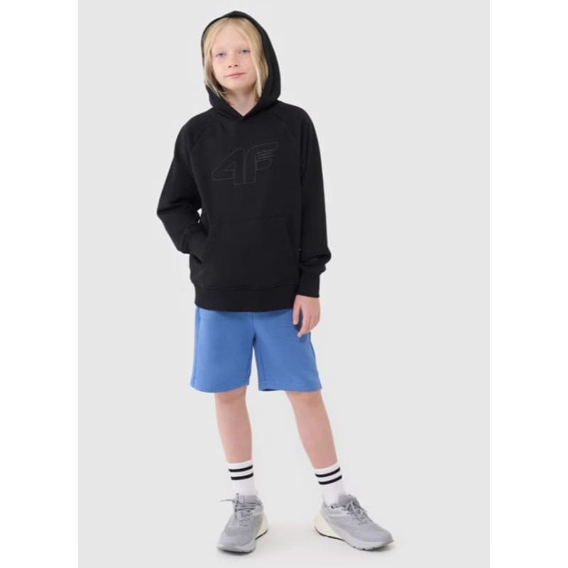 Chlapčenská mikina s kapucňou 4F JUNIOR SWEATSHIRT M1712-20S-DEEP BLACK 5
