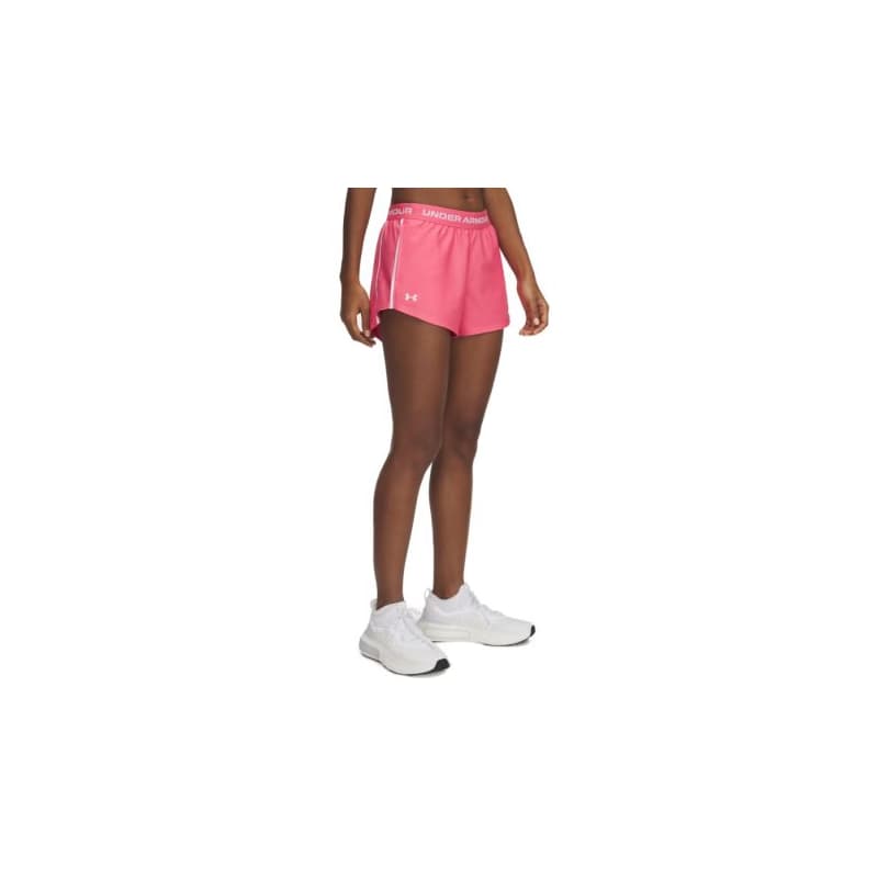 Dámske tréningové kraťasy UNDER ARMOUR Tech Play Up Shorts-PNK 1