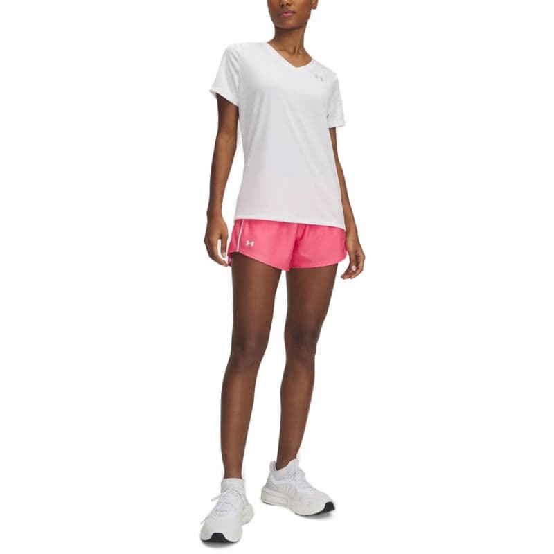 Dámske tréningové kraťasy UNDER ARMOUR Tech Play Up Shorts-PNK 3