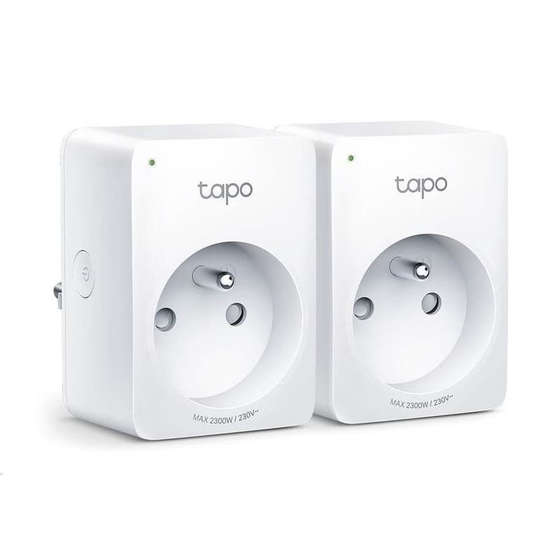 TP-Link Tapo P100 (2-pack) múdra WiFi mini zásuvka (2300W, 10A, 2, 4 GHz, BT) 1