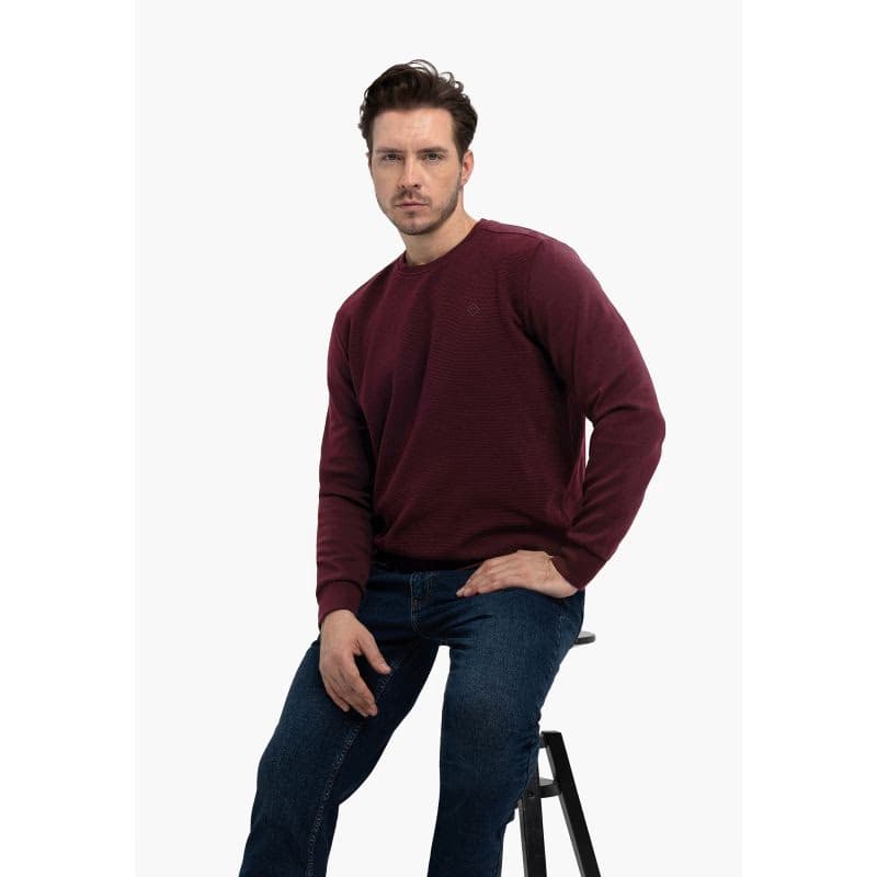 Pánska mikina VOLCANO B-KIV-403-BURGUNDY 4
