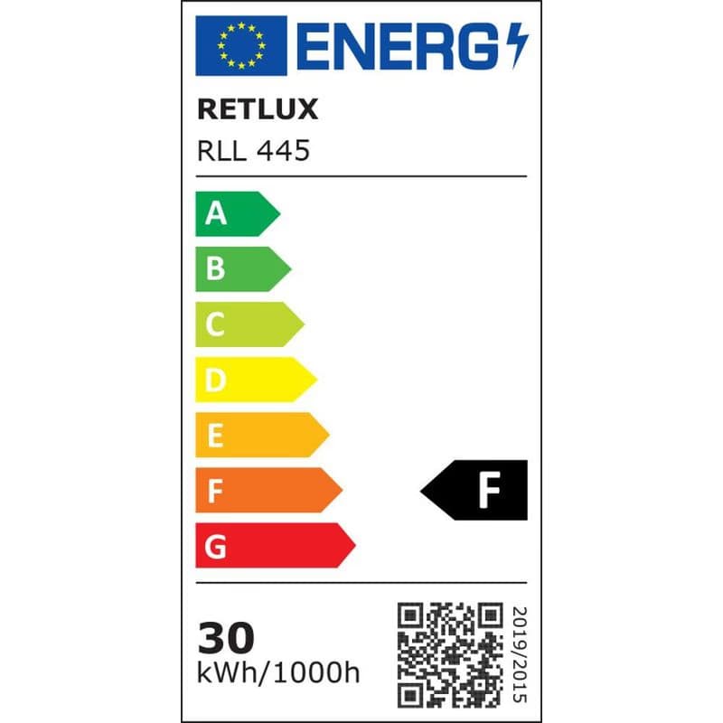 RLL 445 E27 bulb 30W WW RETLUX 3