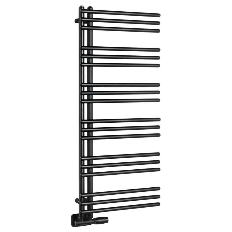 AQUALINE - POSEIDON vykurovacie teleso 450x1140, čierna mat PS411B
