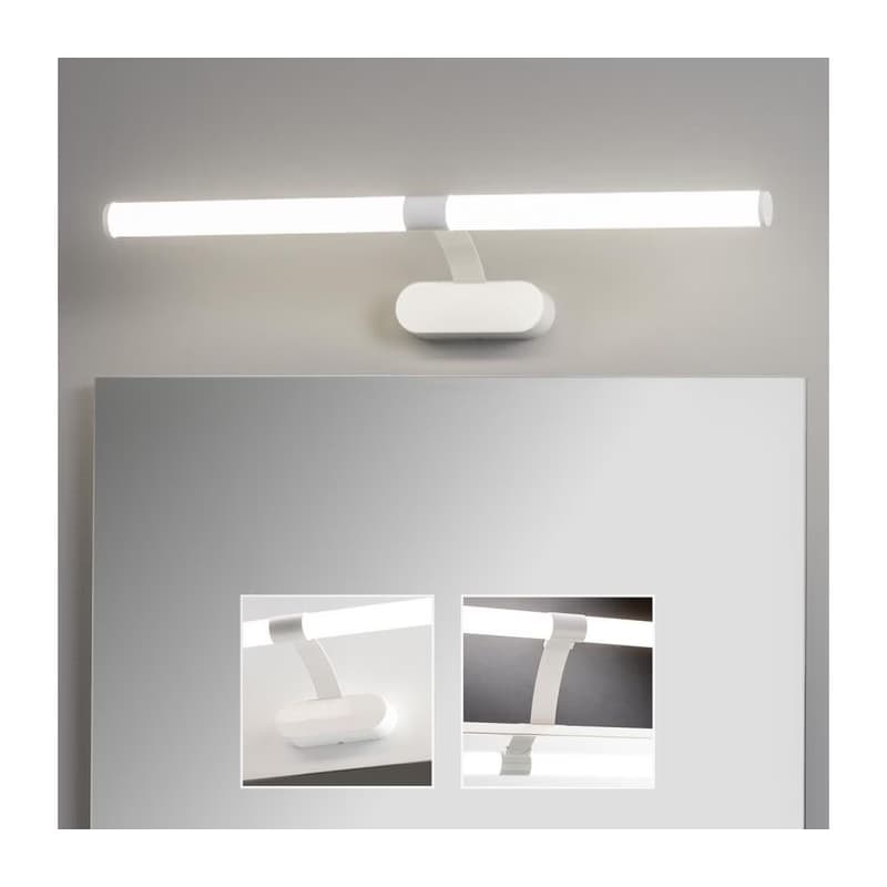 Brilagi - LED kúpeľňové osvetlenie zrkadla TUBEO LED/8W/230V 60 cm IP44 biela FG-M1-C07-600-WHT 1