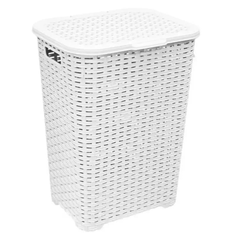 Katex Kôš na bielizeň 45 l ratan /biely/ 1
